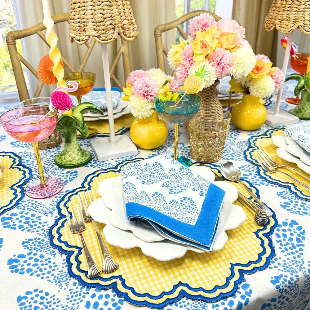 Cabana Blue Kelli - Napkin (Set of 4) - The Mayfair Hall
