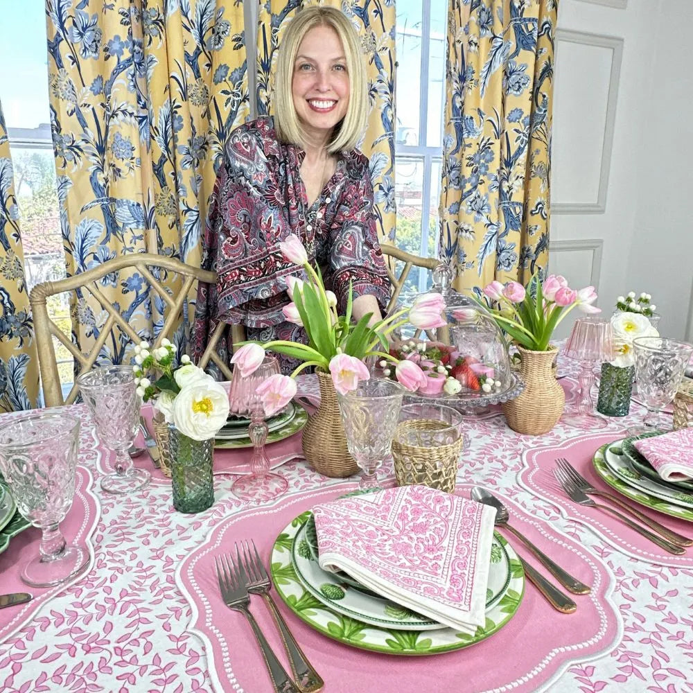 Charlotte Placemat - Pink (Set of 4) - The Mayfair Hall