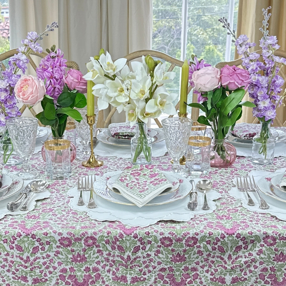 Larkspur & Bramble: Plum and Sage - Tablecloth