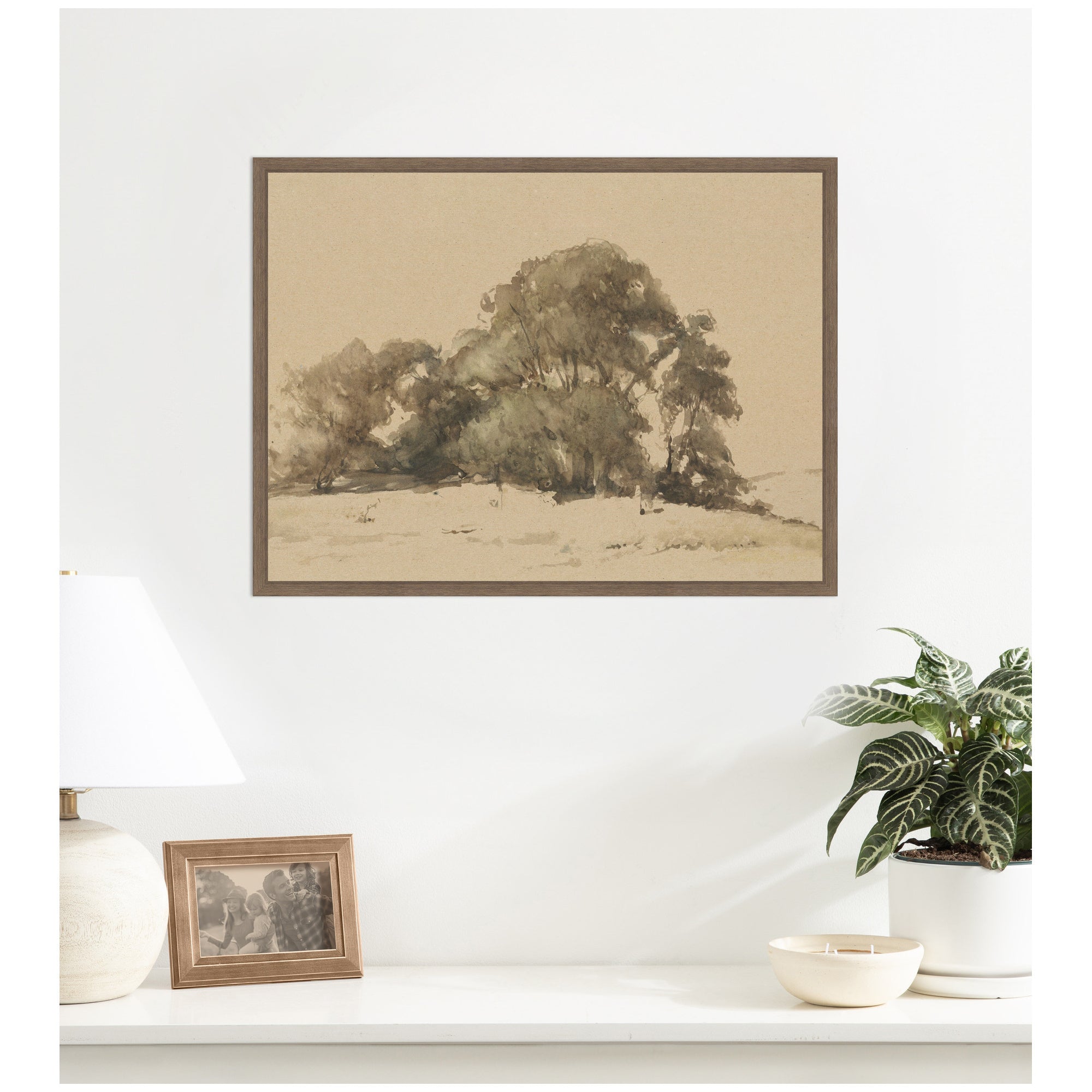 In de duinen bij Wassenaar 1875 Johannes Bosboom by Nostalgia Prints Framed Canvas Wall Art Print