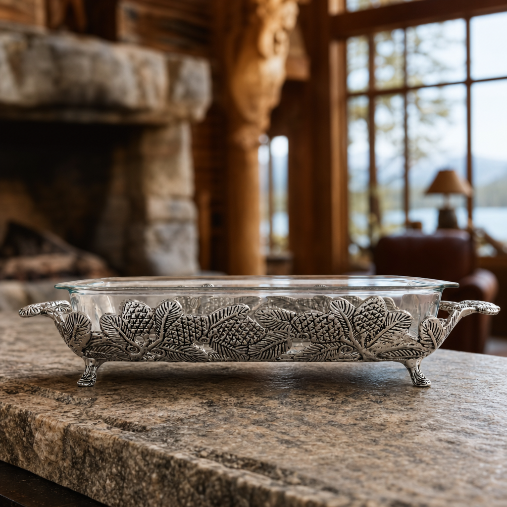 Pine Cone Forest Casserole 3 Quart Holder