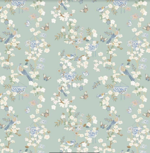 Pale Green Chinoiserie Gift Wrap - The Mayfair Hall
