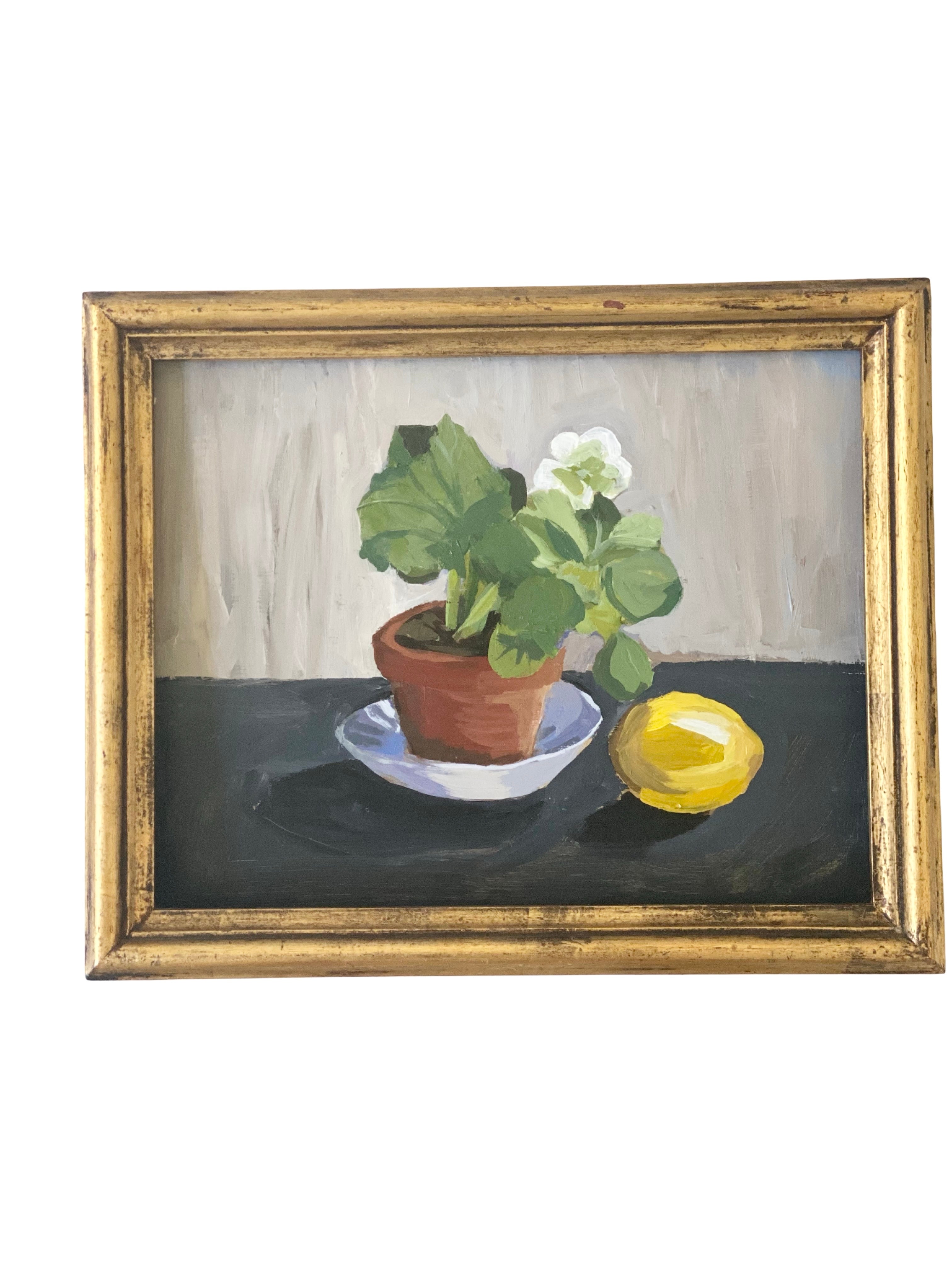 Dana Gibson Begonia and Lemon Still Life
