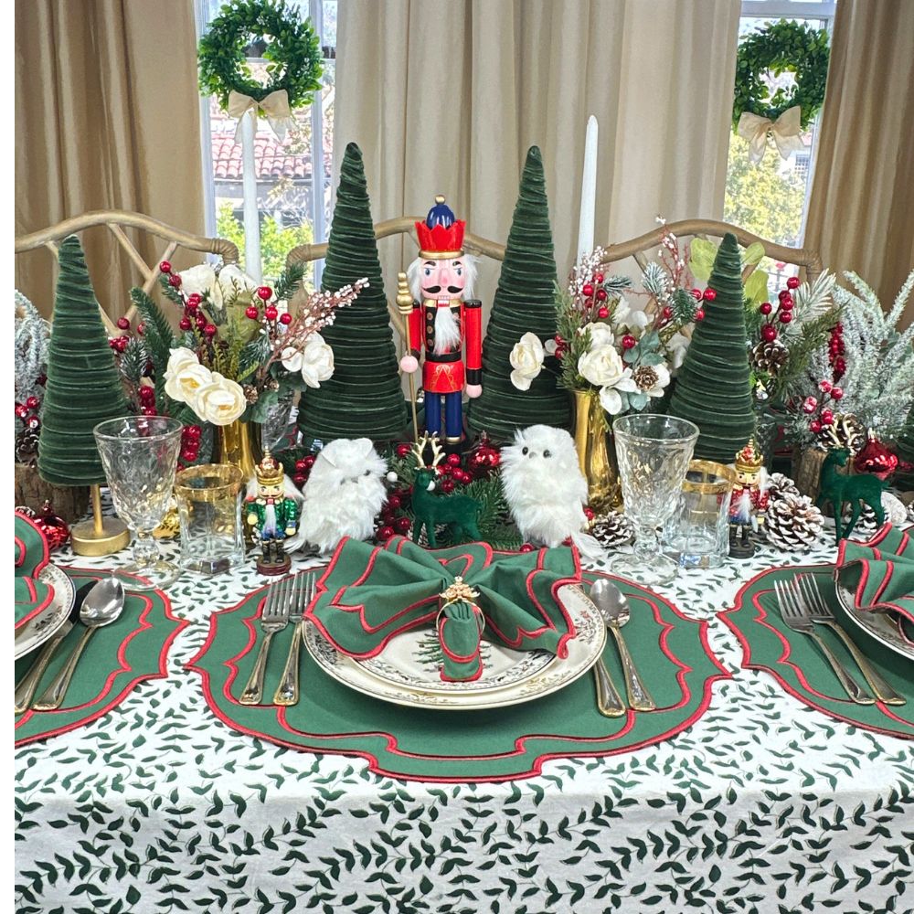 Green Christmas Belle - Placemats (Set of 4)