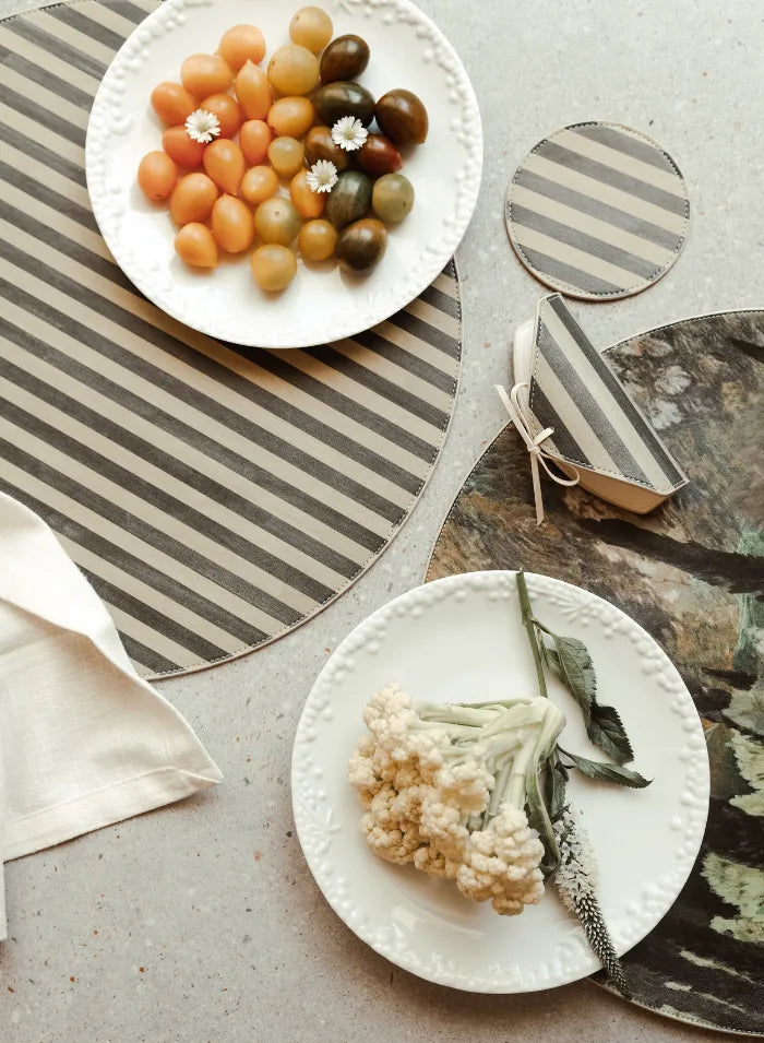Olive Coaster Set | Sunset Soiree by Lainy Hedaya