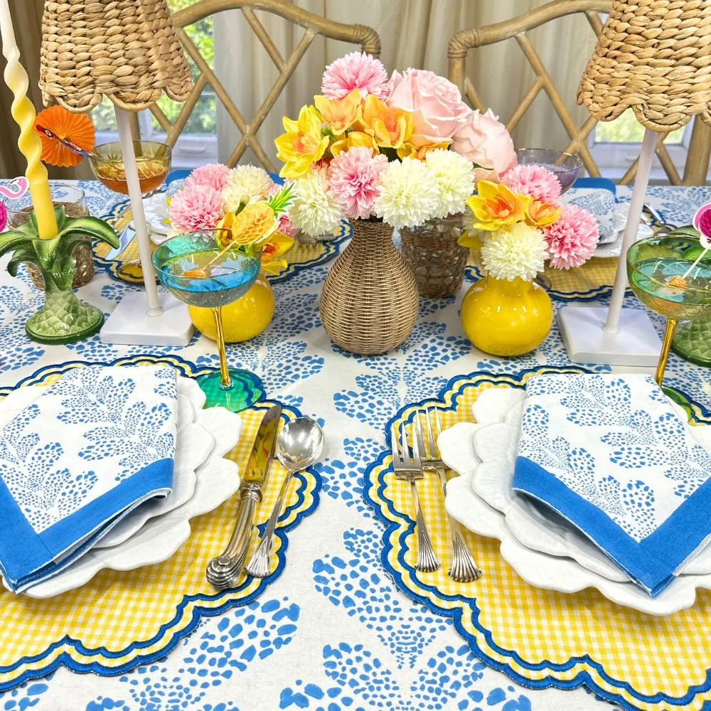 Cabana Blue Kelli - Napkin (Set of 4) - The Mayfair Hall