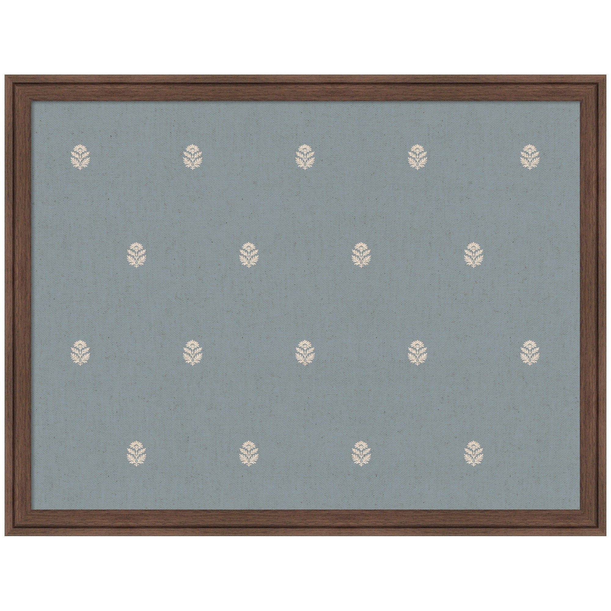 Pinboard Blue Botanical Block Print