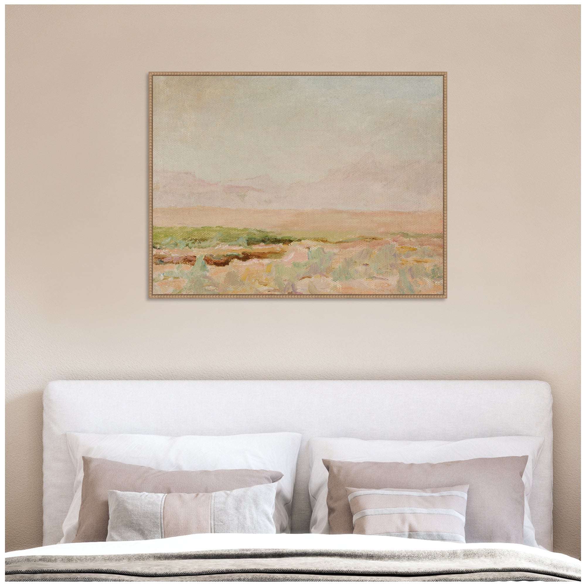 Desert from Kislovodsk to Samarkand Jan Ciaglinski by Nostalgia Prints Framed Canvas Wall Art Print