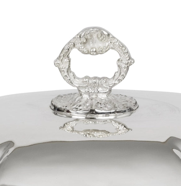 Large Domed Silver Platter - The Mayfair Hall