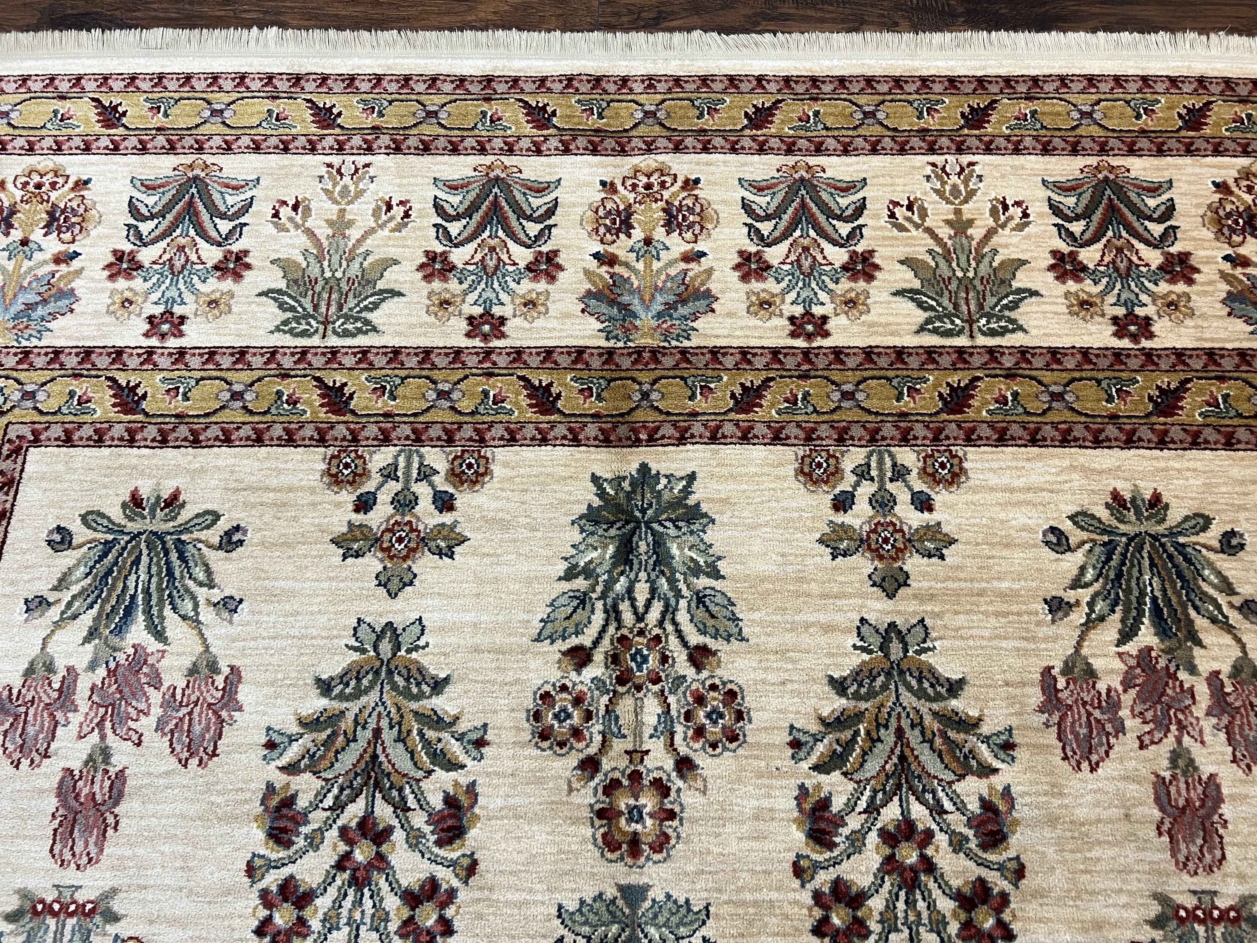Karastan Rug 8.8 x 12, Ashara Amritsar #549, Oatmeal Color, Wool Pile Karastan Carpet, Discontinued Karastan Area Rug, Decorative