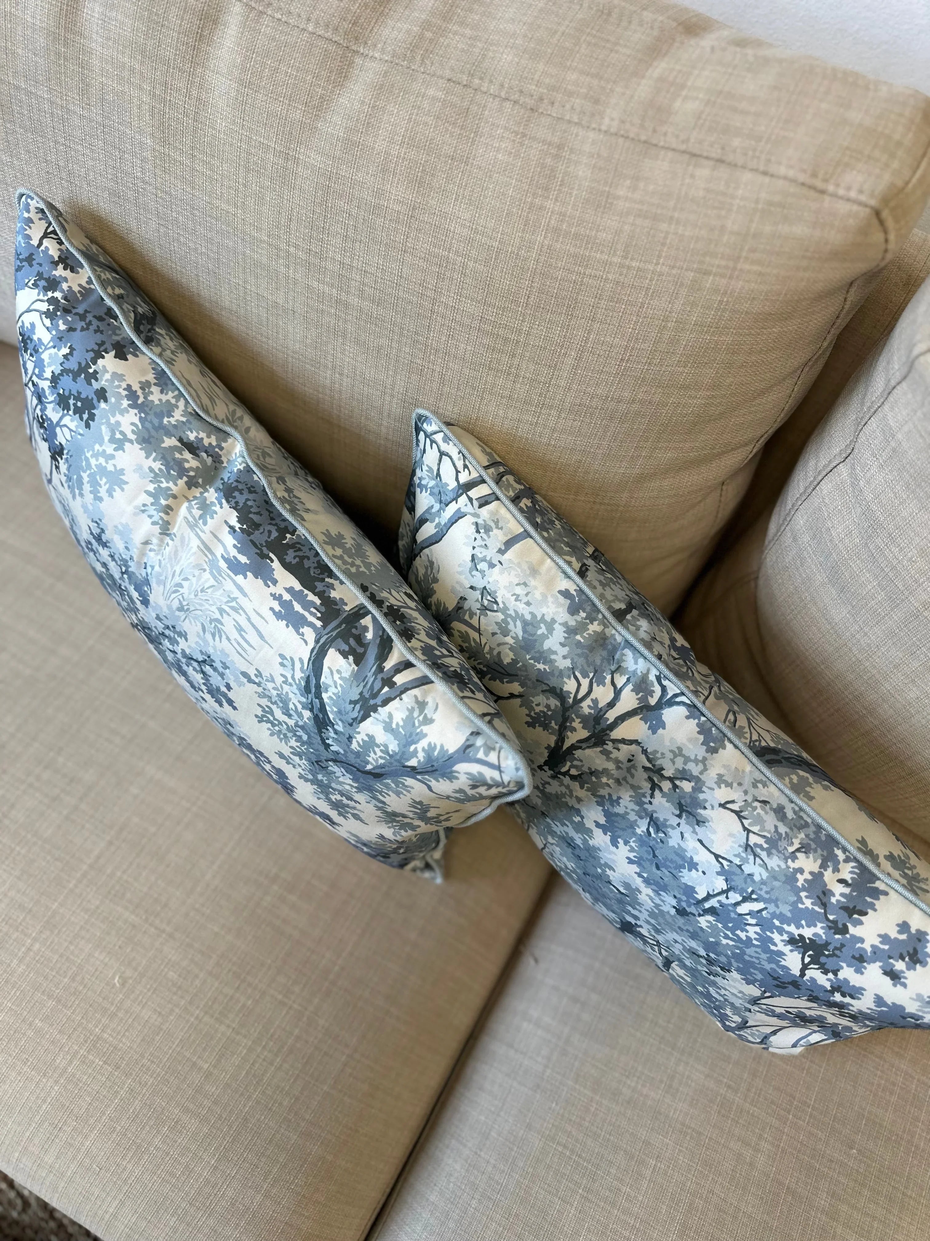 Ginger Pillow in Slate - The Mayfair Hall