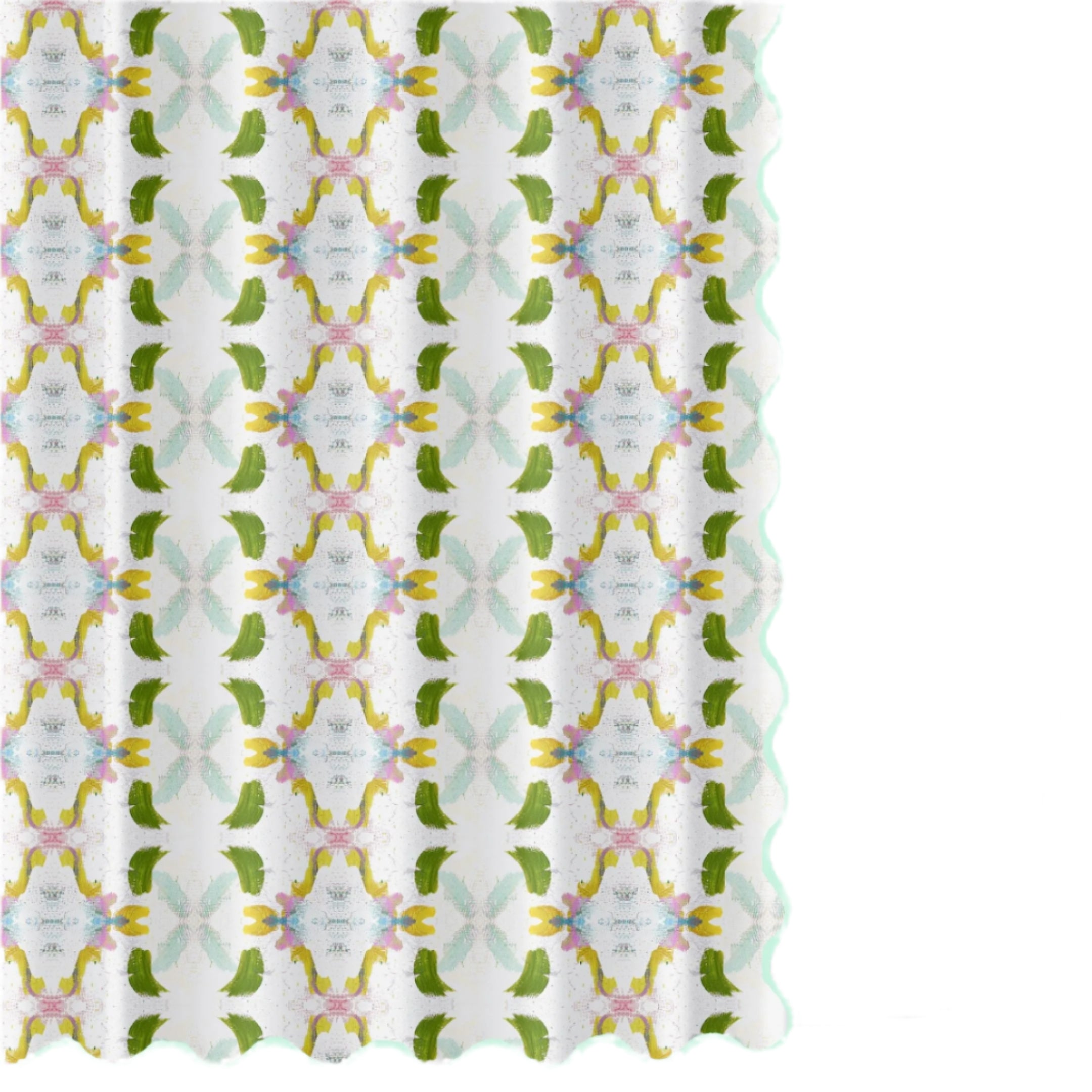 Dogwood Scalloped Shower Curtain