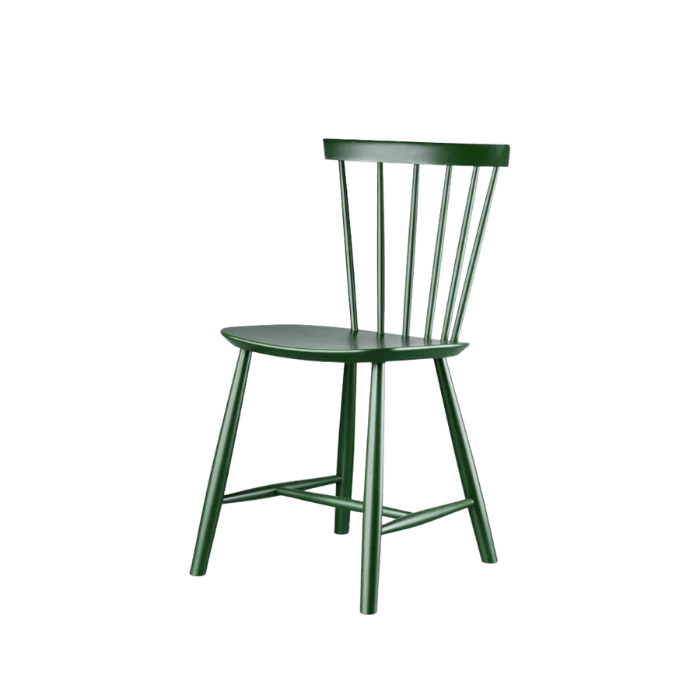 FDB Møbler J46 Dining Chair, Bottle Green Painted Beech