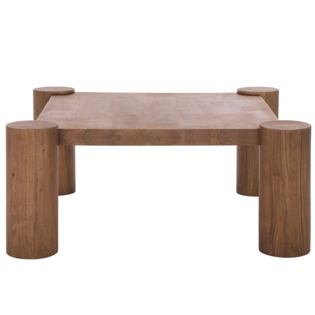 Trescott Square Wood Coffee Table in Walnut