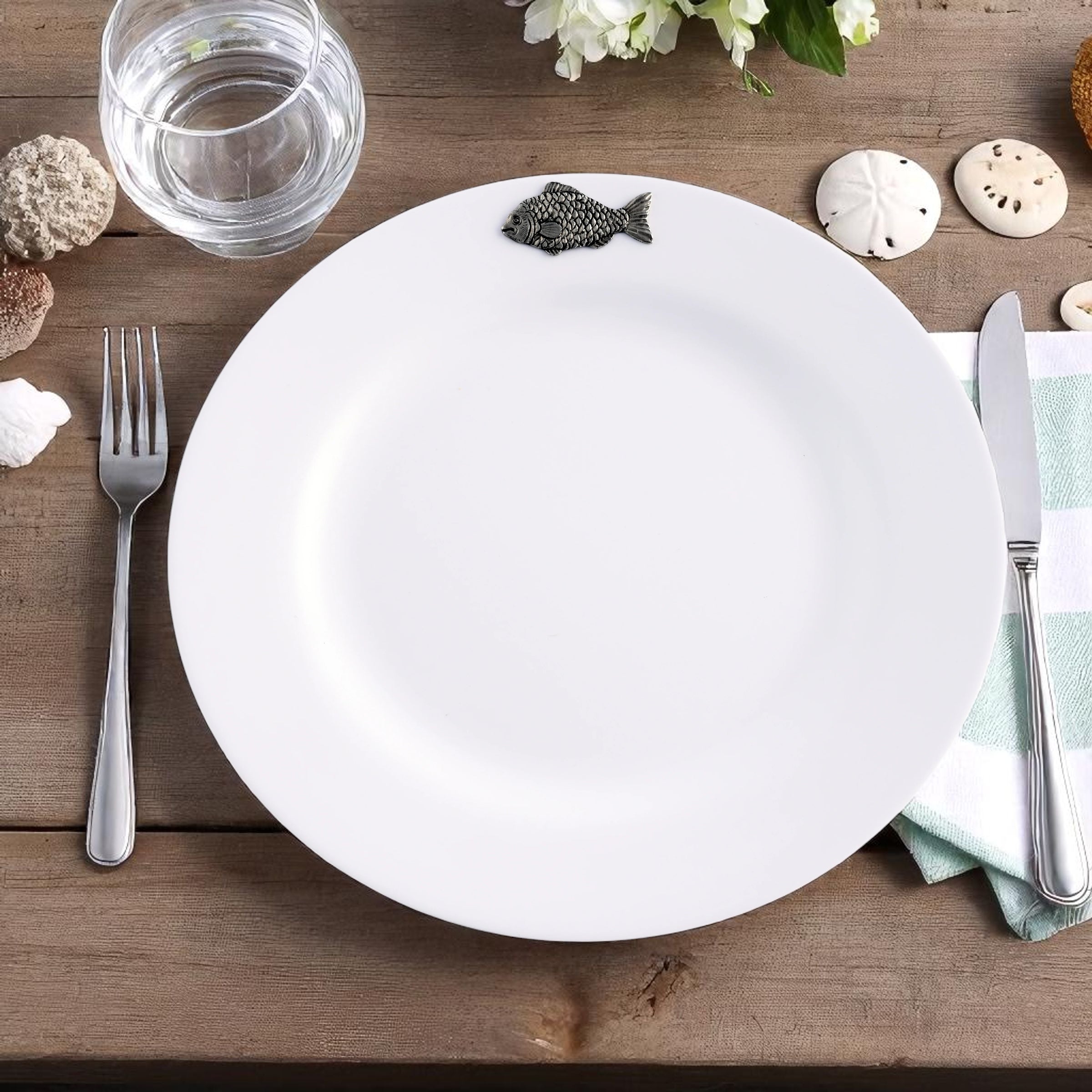 Fish Melamine Lunch Plates - Set of 4