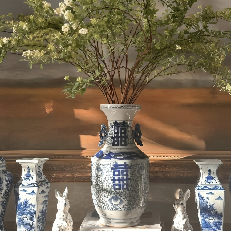 Large Double Happiness Vase