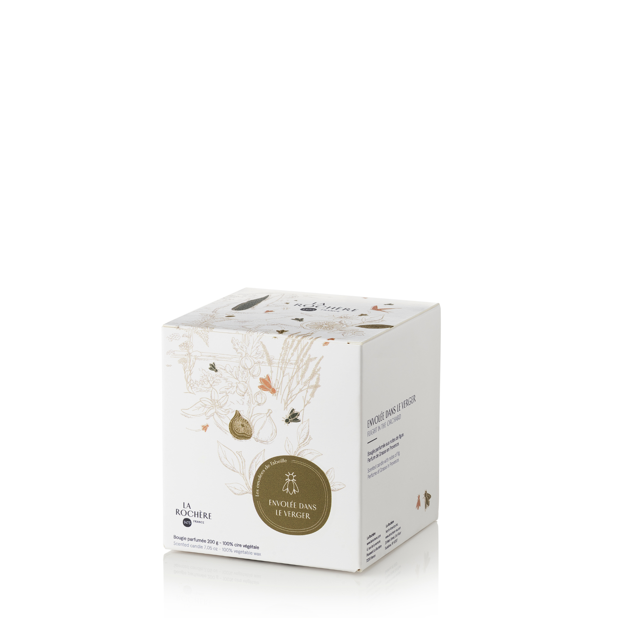 Scented Candle in Fig with Bee Motif
