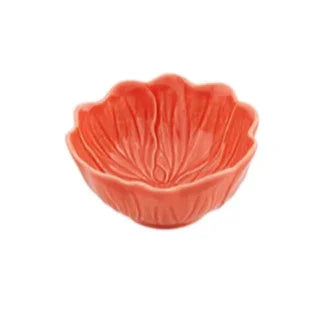 Flora Earthenware Small Bowl in Salmon (Set of 4) - The Mayfair Hall