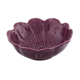 Flora Earthenware Large Bowl in Purple (Set of 4) - The Mayfair Hall