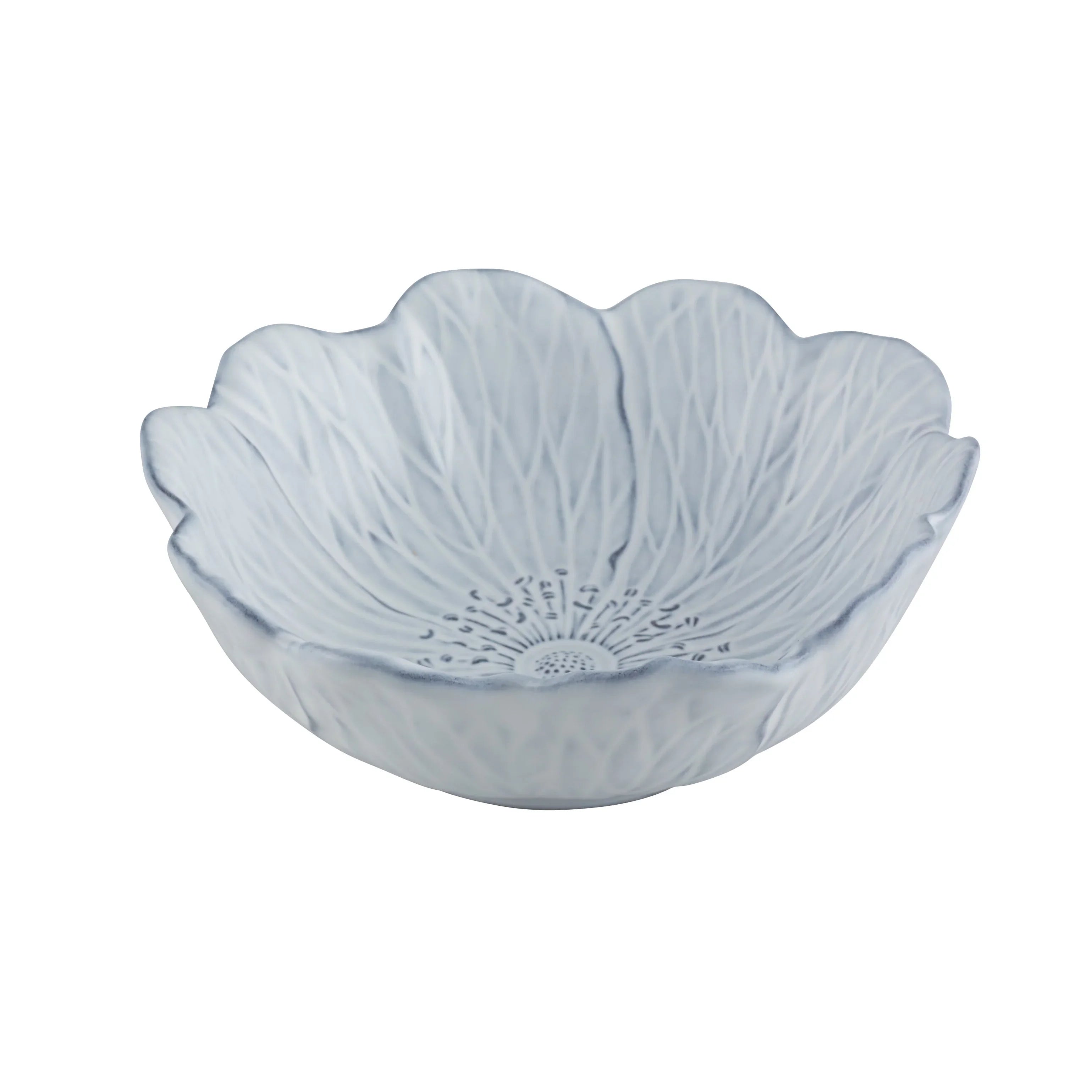 Flora Earthenware Large Bowl in Antique White (Set of 4) - The Mayfair Hall
