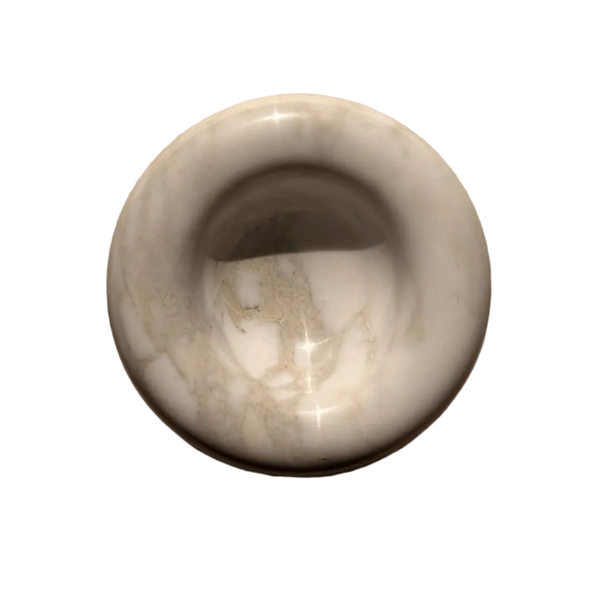 Contour Marble & Travertine Bowl by Anastasio Home