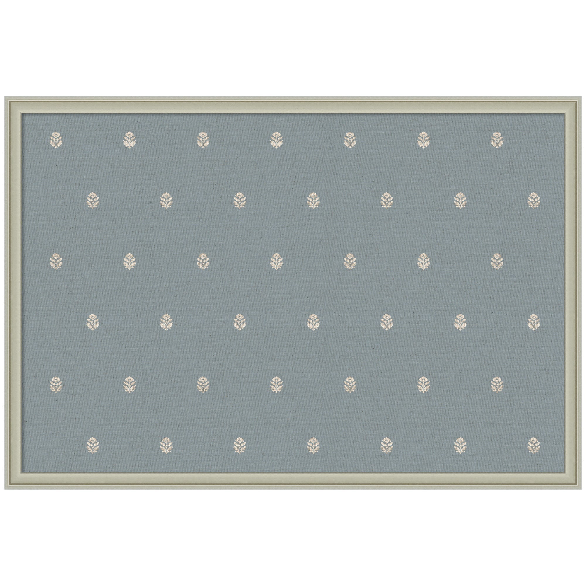 Pinboard Blue Botanical Block Print