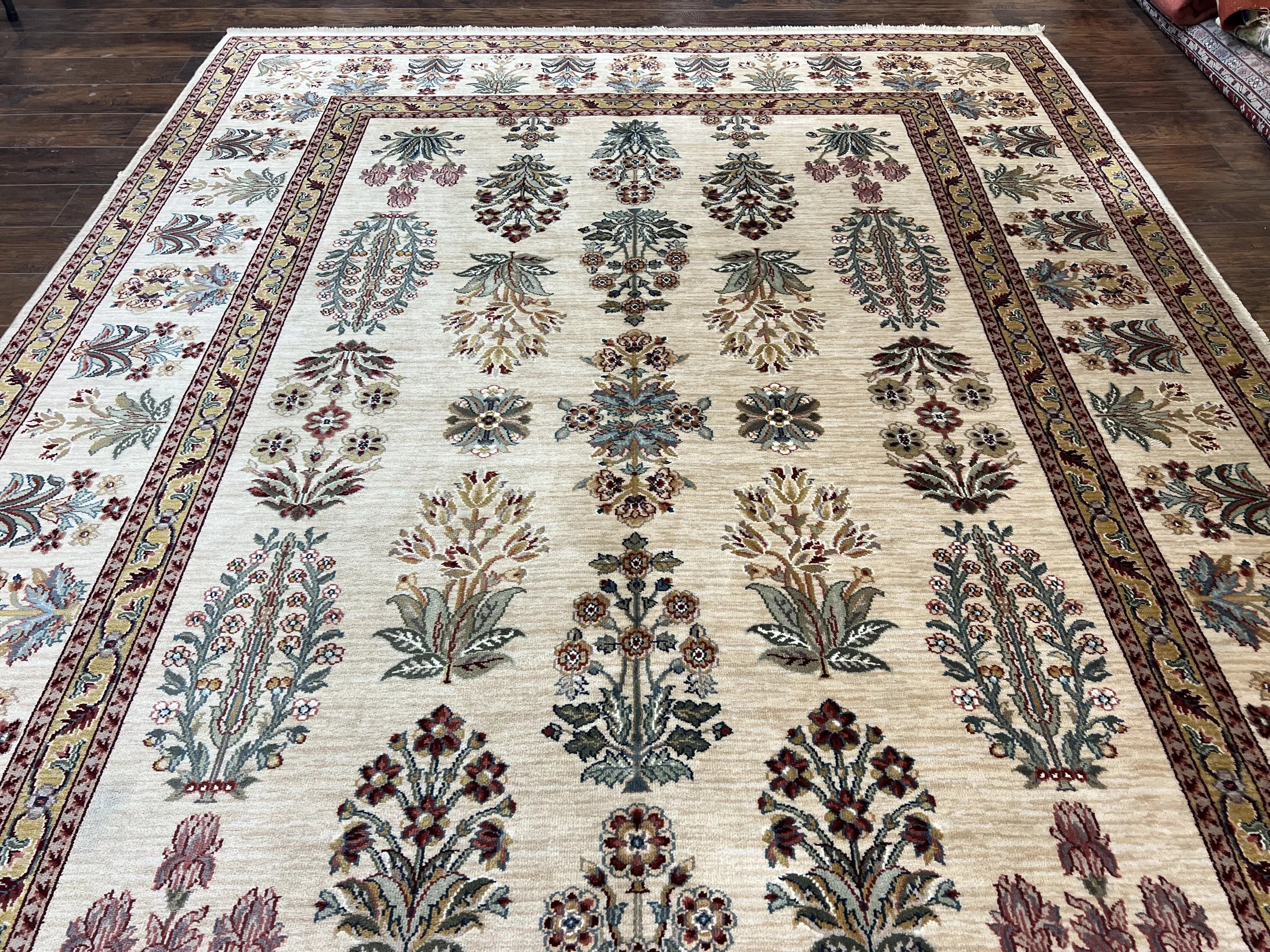 Karastan Rug 8.8 x 12, Ashara Amritsar #549, Oatmeal Color, Wool Pile Karastan Carpet, Discontinued Karastan Area Rug, Decorative