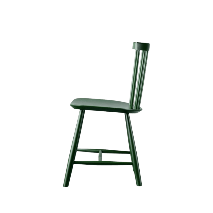 FDB Møbler J46 Dining Chair, Bottle Green Painted Beech