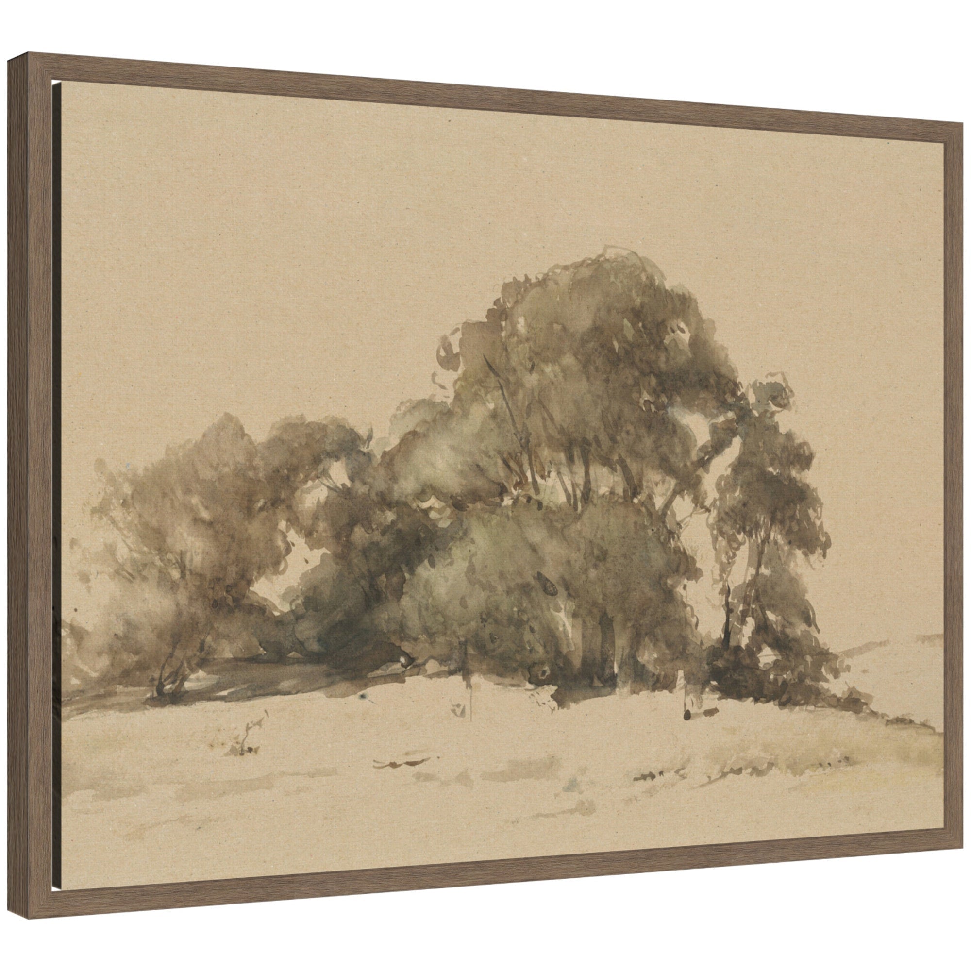 In de duinen bij Wassenaar 1875 Johannes Bosboom by Nostalgia Prints Framed Canvas Wall Art Print