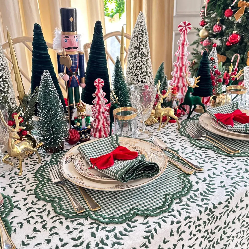 Bettina Placemat - Dark Green Gingham (Set of 4)
