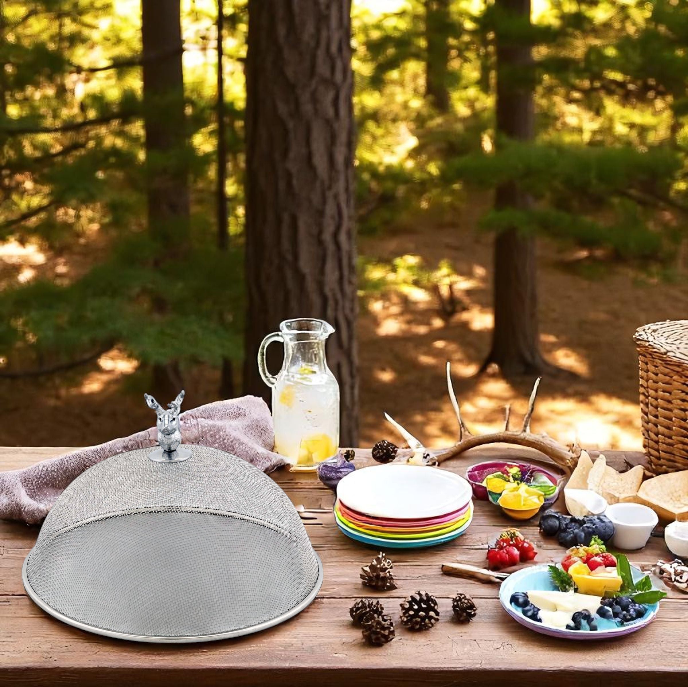 Elk Head Stainless Mesh Picnic Cover