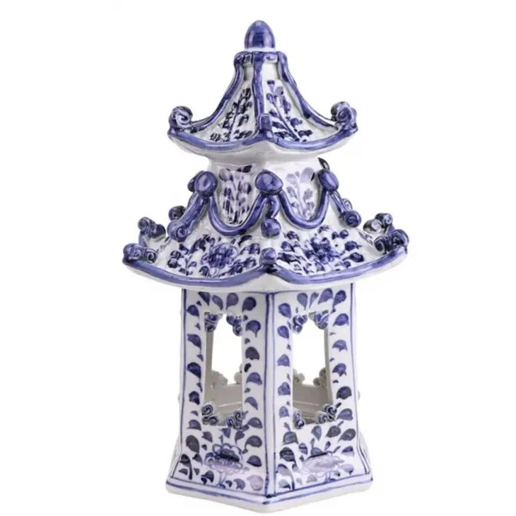 Beautiful Decorative Blue/White Pagoda - The Mayfair Hall