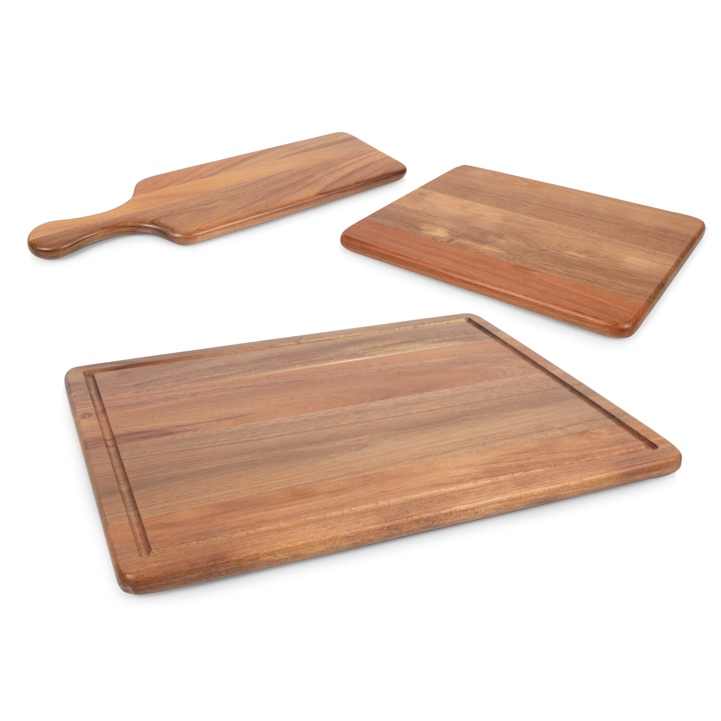 Acacia Wood Charcuterie Board (Set of 3)