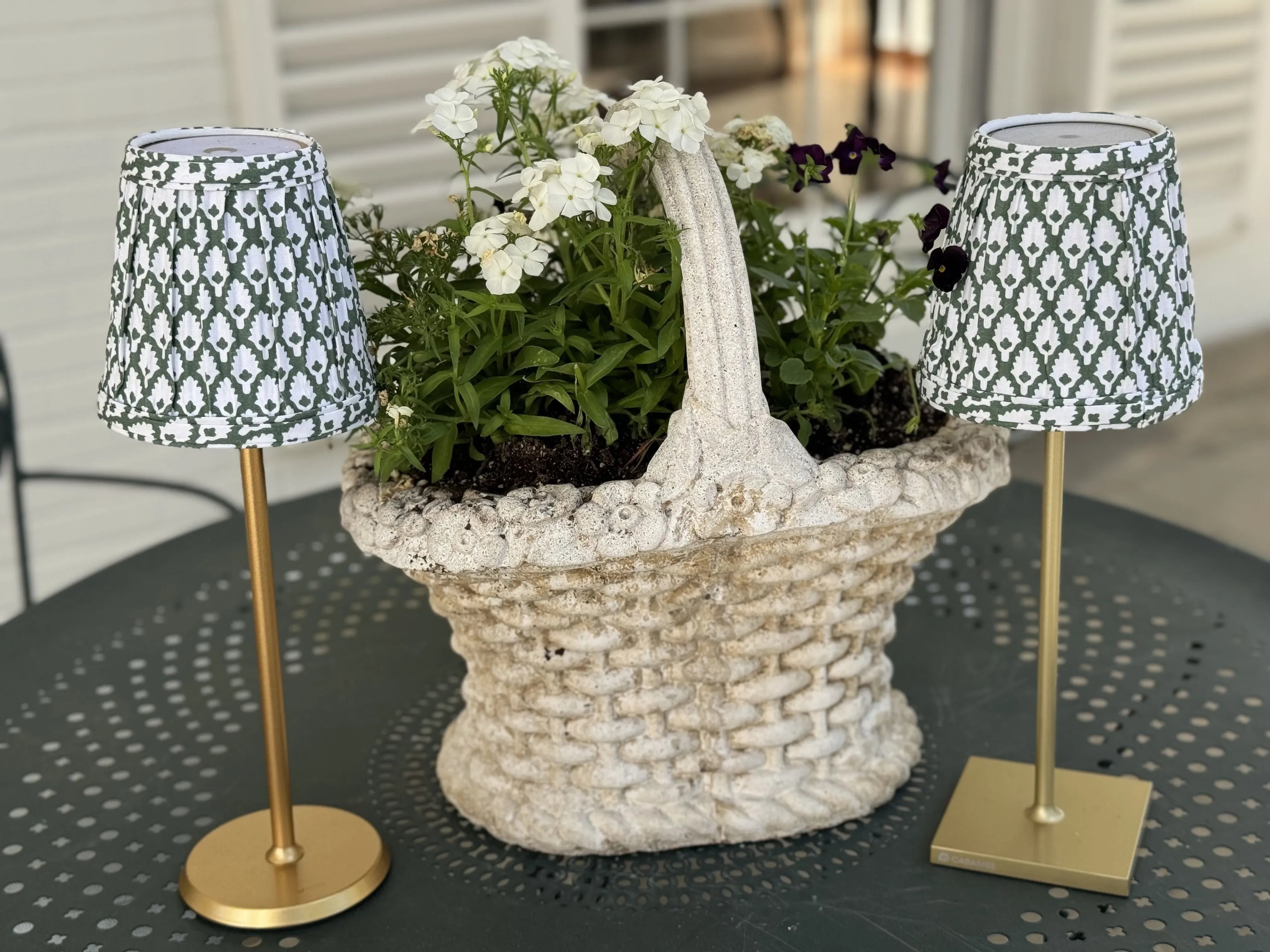 Small Fabric Shade Cover in 851 Green - The Mayfair Hall