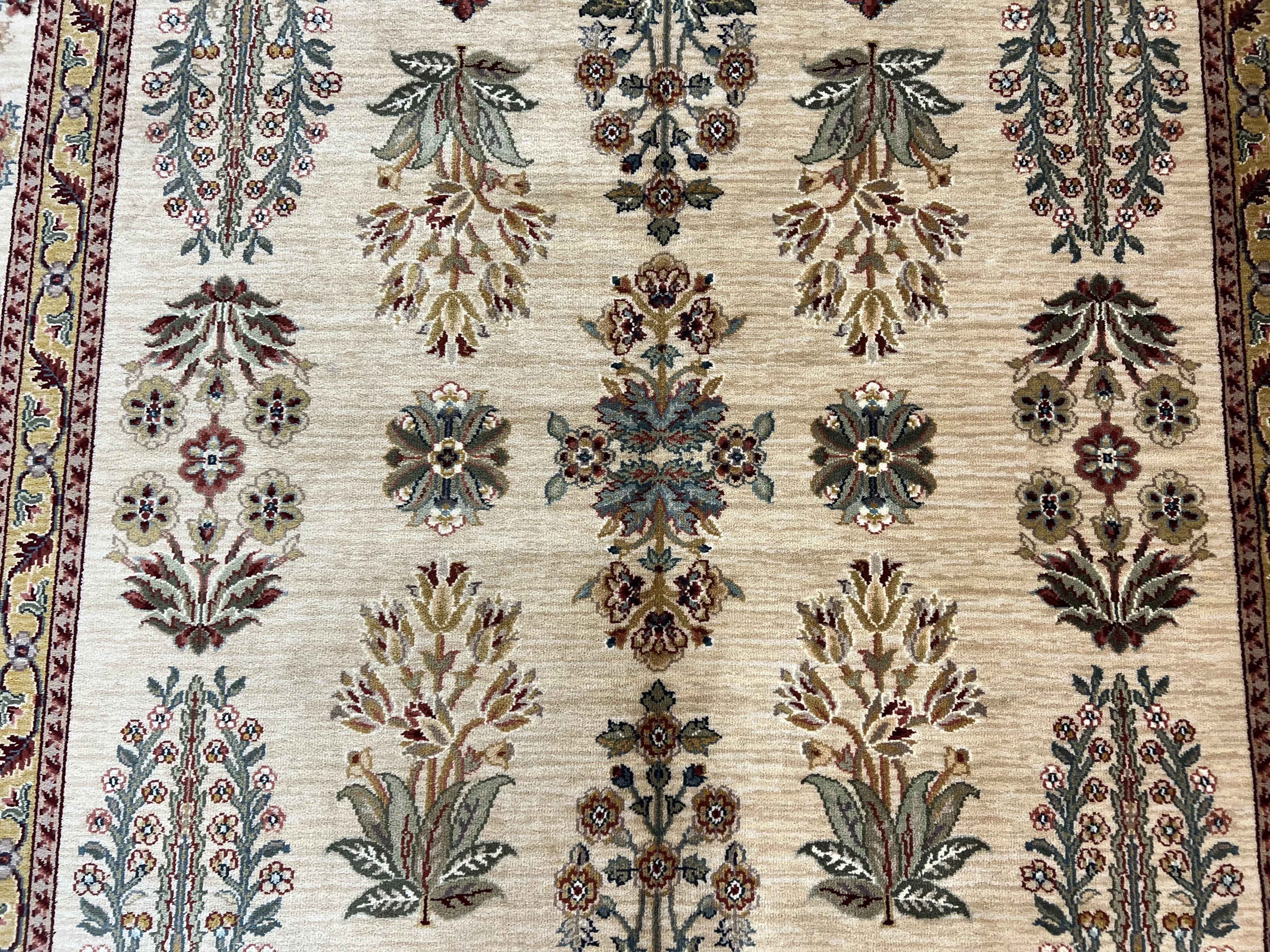 Karastan Rug 8.8 x 12, Ashara Amritsar #549, Oatmeal Color, Wool Pile Karastan Carpet, Discontinued Karastan Area Rug, Decorative