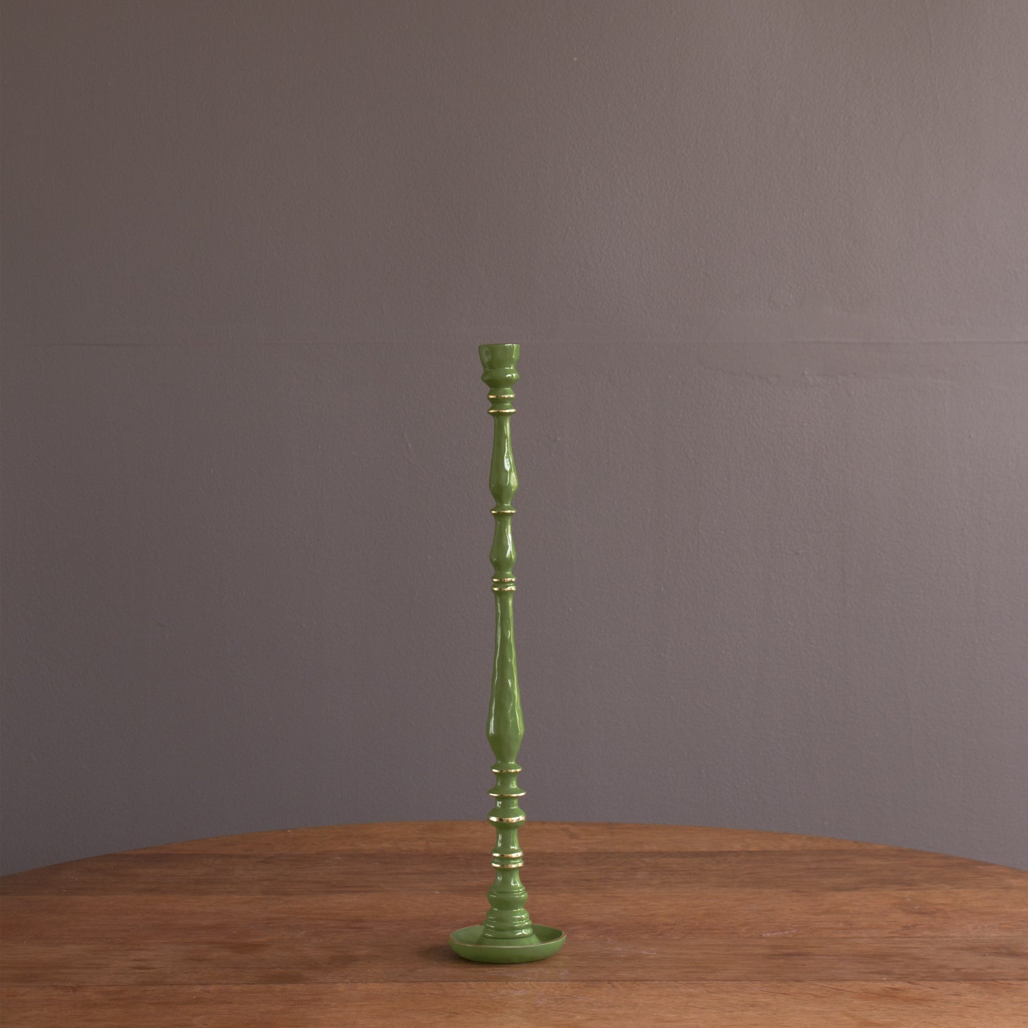 ENCANTO Crosby Large Candlestick Holder (Leaf Green)