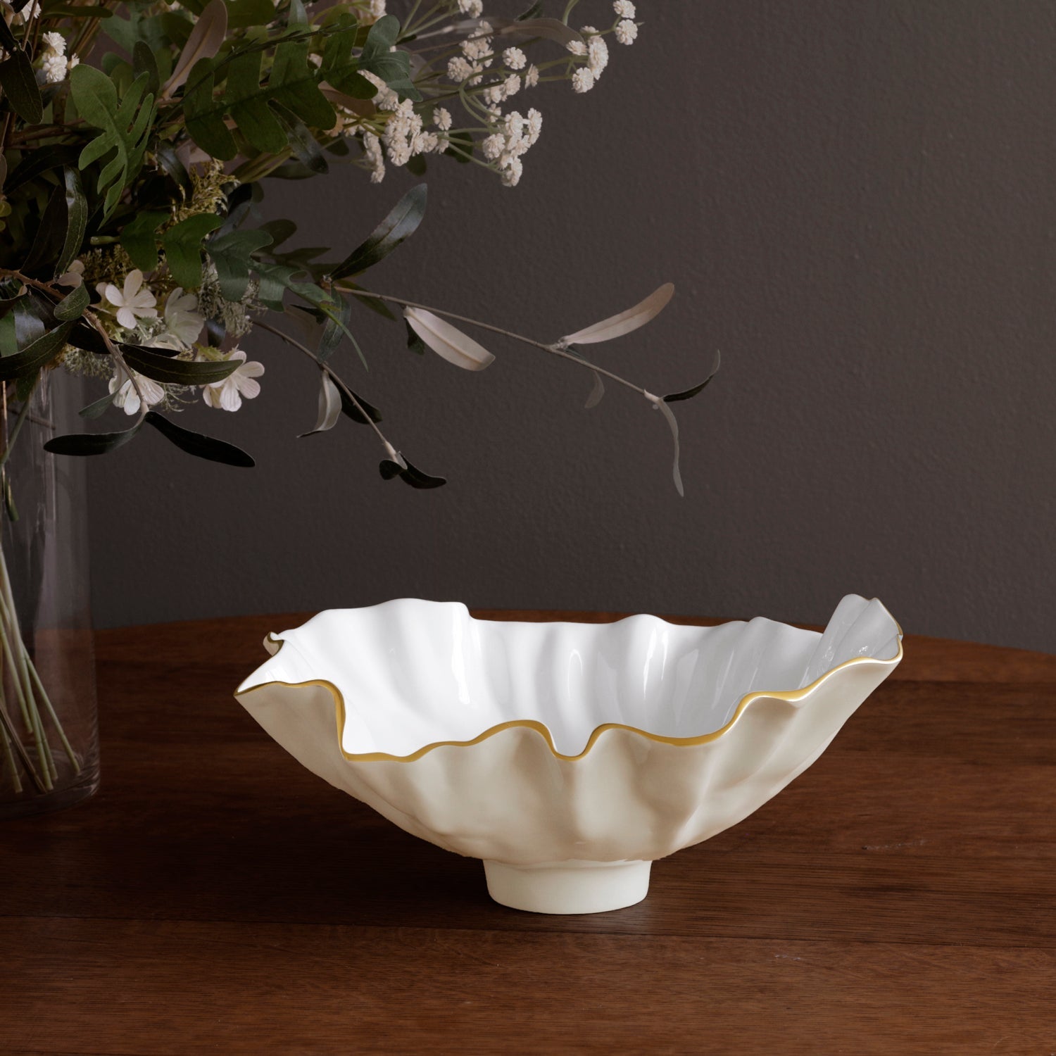 ENCANTO Bloom Medium Bowl (Cream and White)