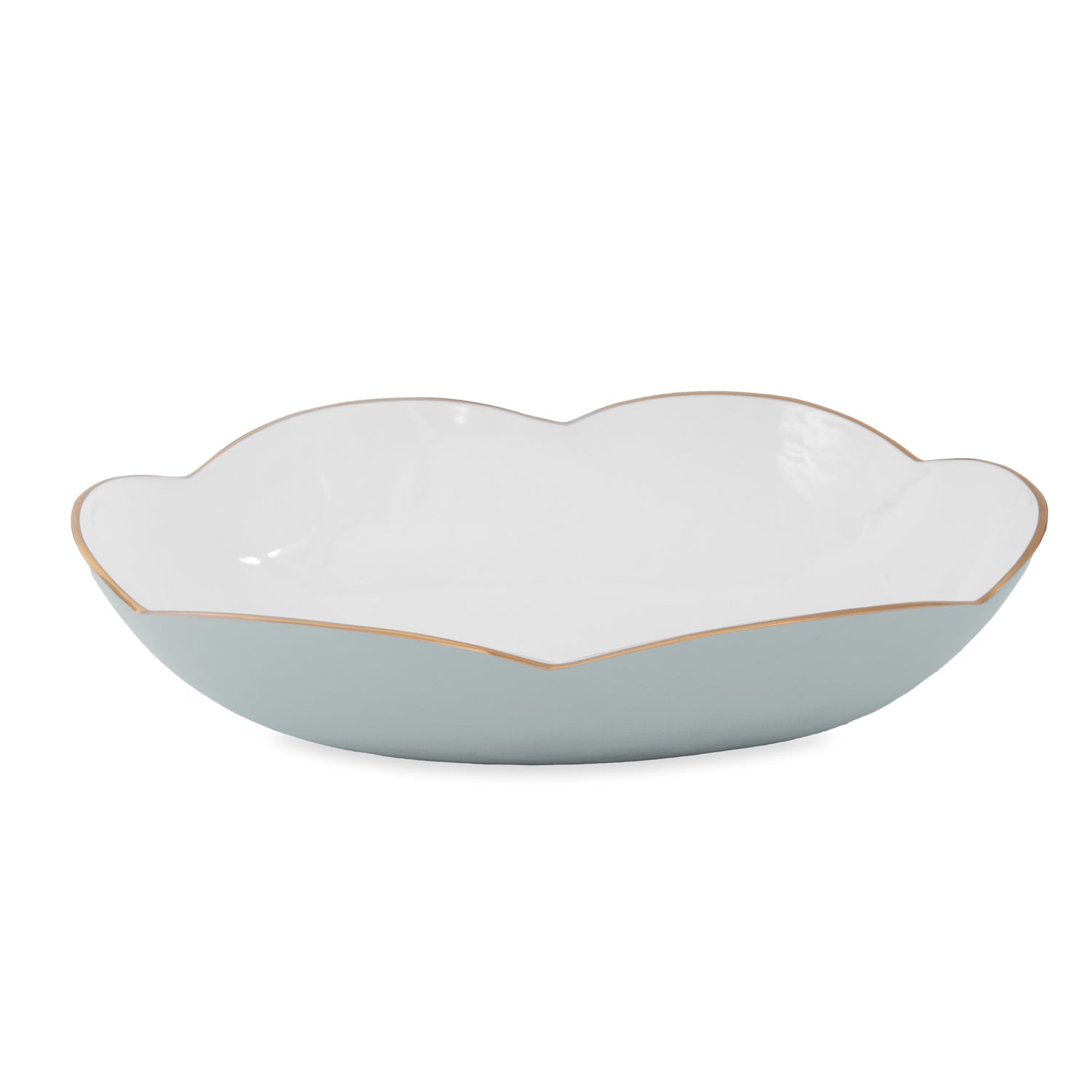 ENCANTO Amelia Extra Large Oval Bowl Slate and White
