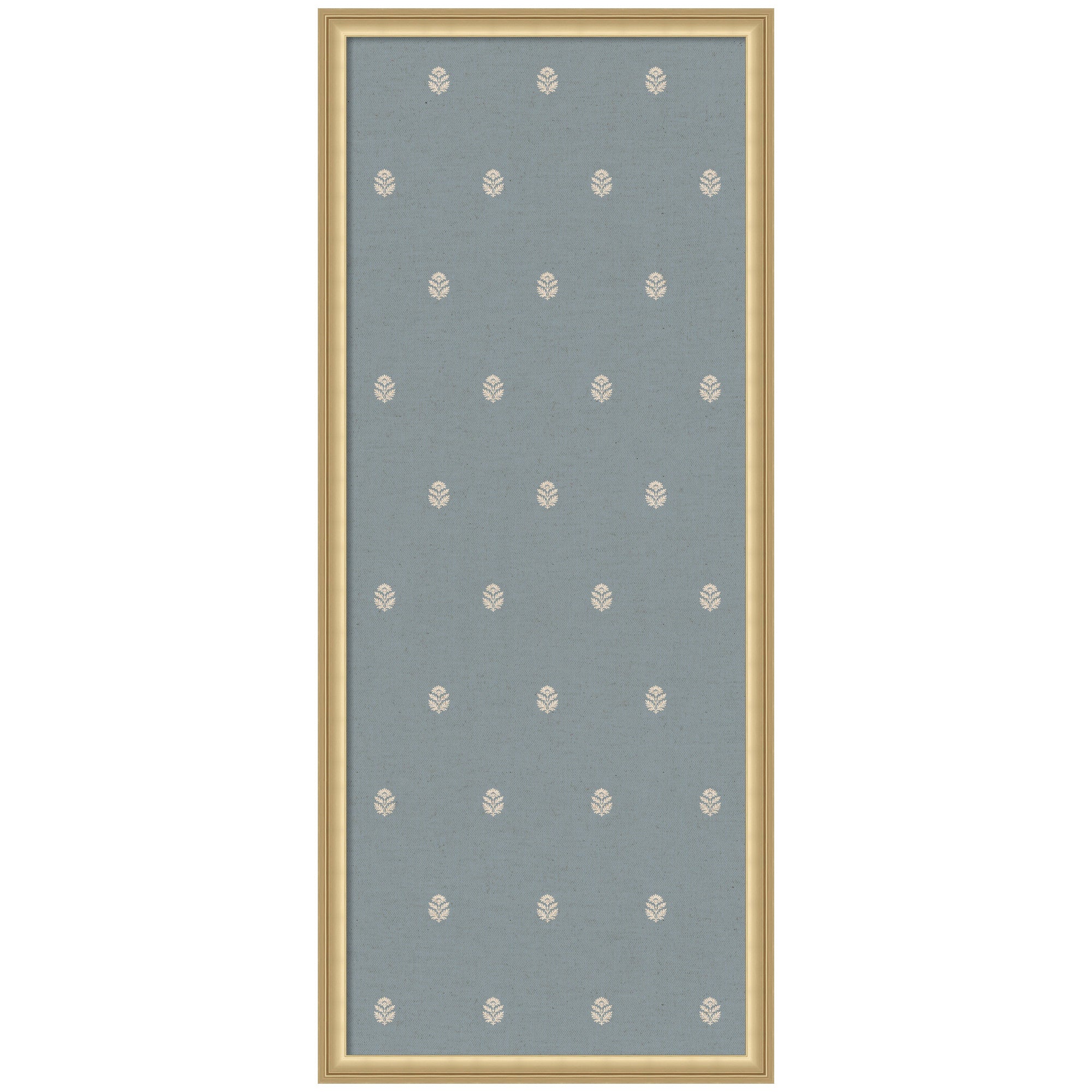 Pinboard Blue Botanical Block Print