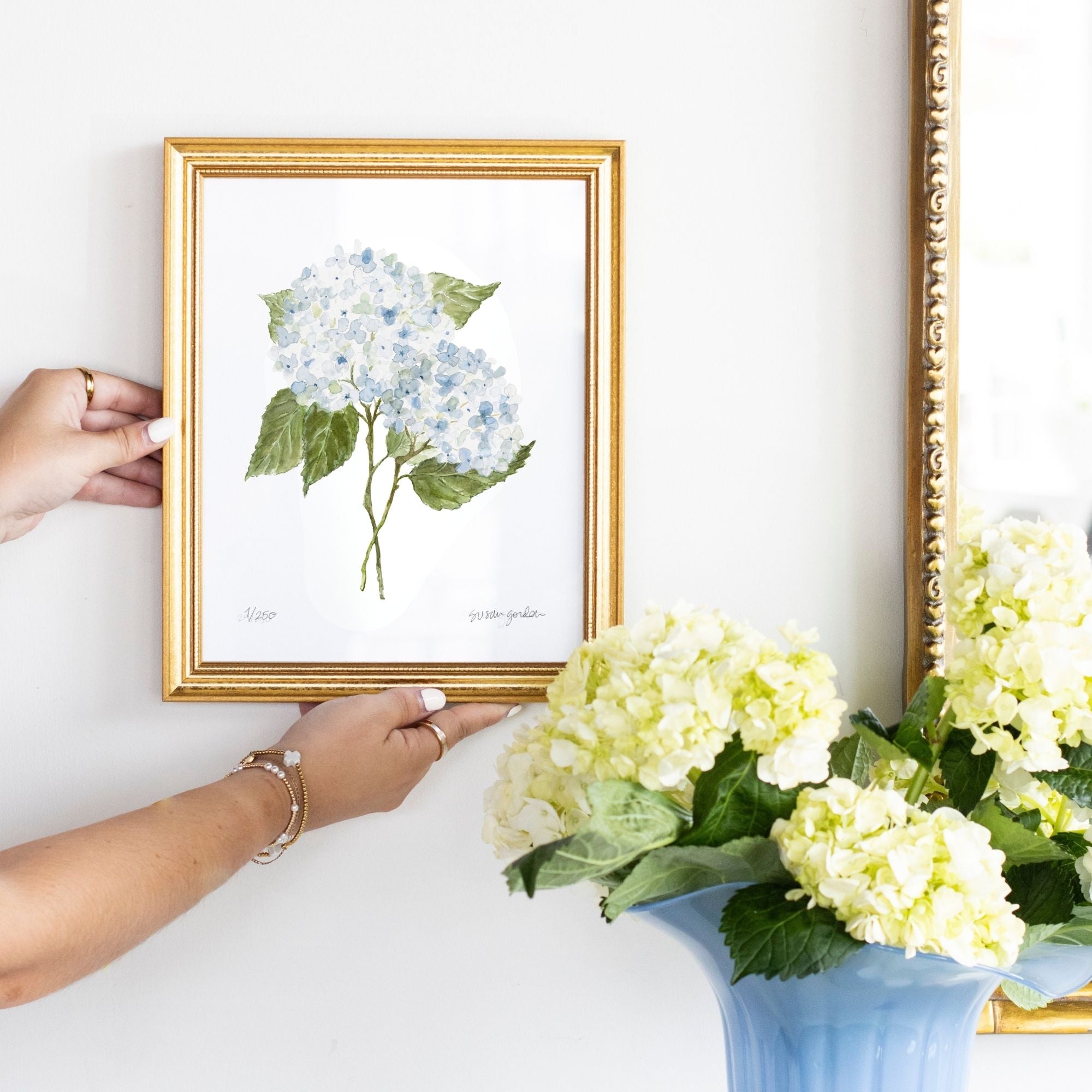8x10 Hydrangea Print No. 3 By Susan Gordon