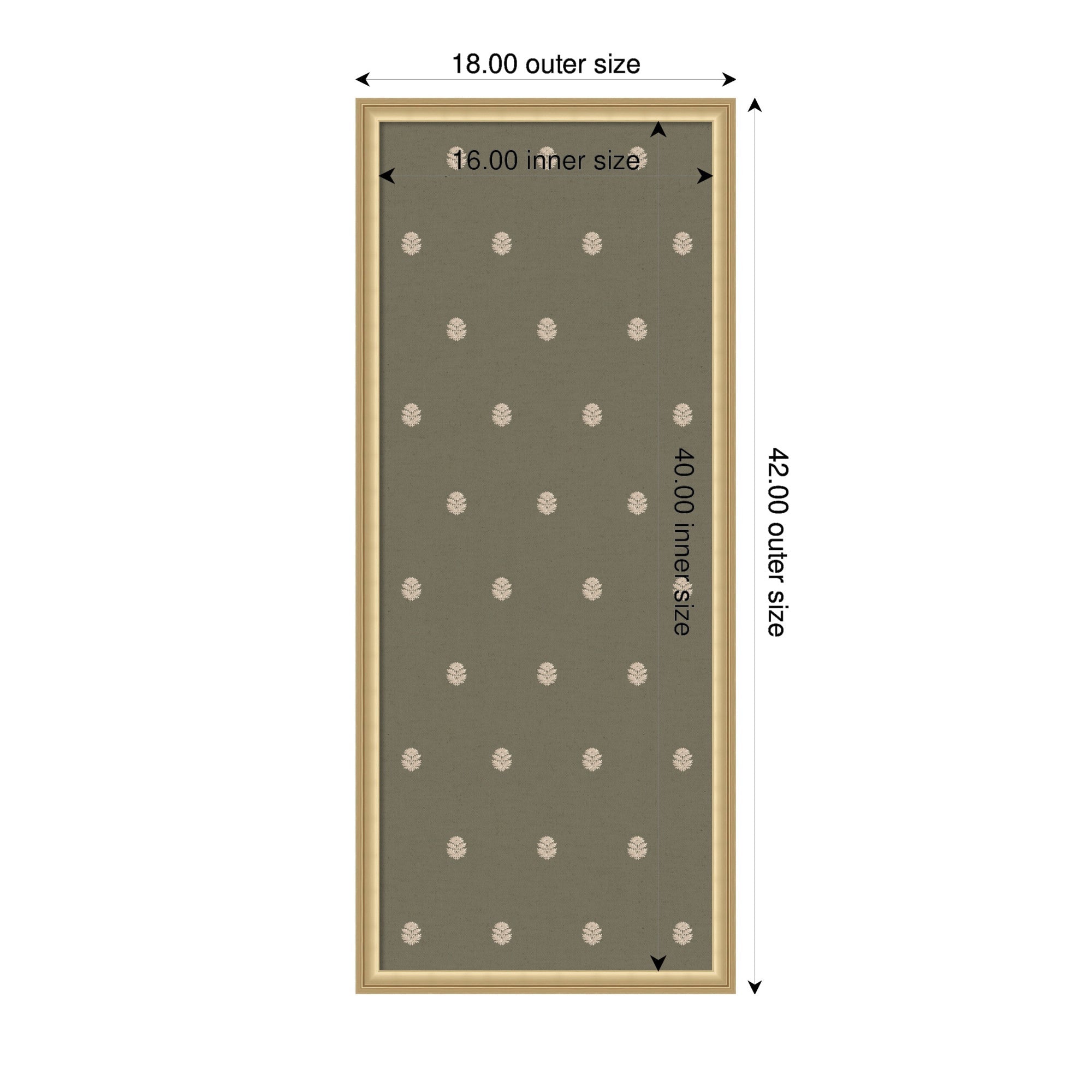 Pinboard Green Botanical Block Print