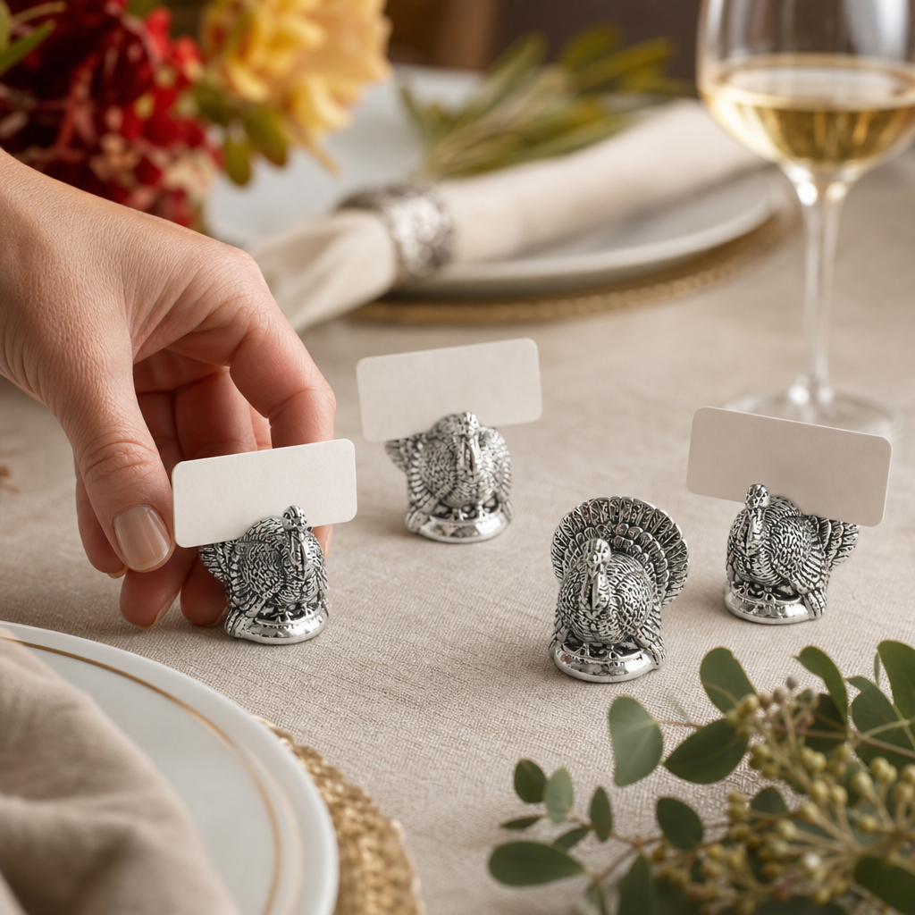 Turkey Placecard Holder (Set of 4)
