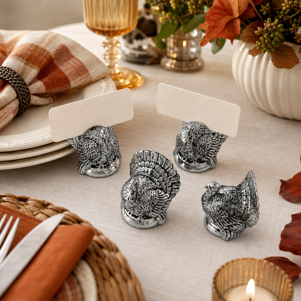Turkey Placecard Holder (Set of 4)