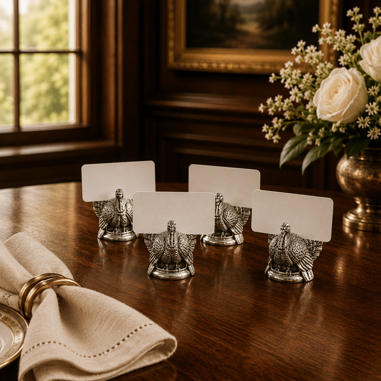 Turkey Placecard Holder (Set of 4)
