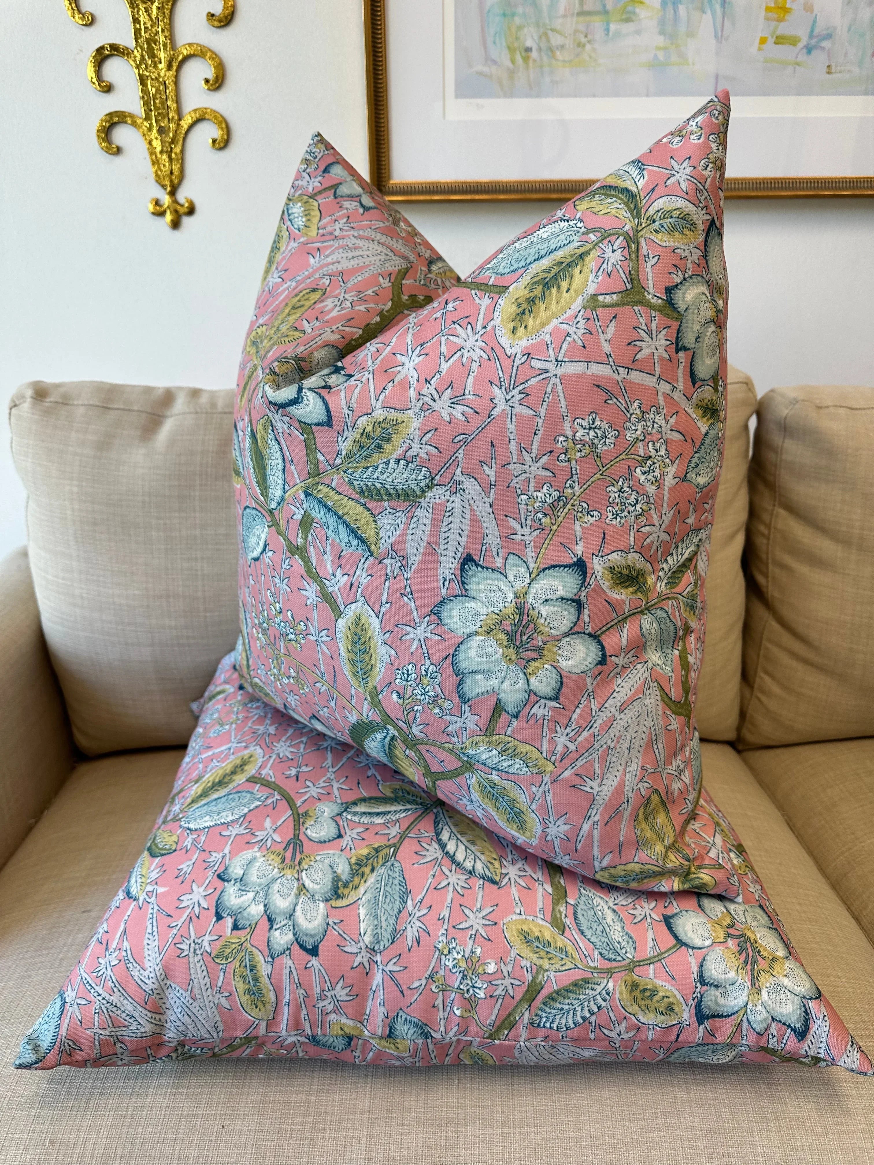 Abigail Pillow in Coral - The Mayfair Hall