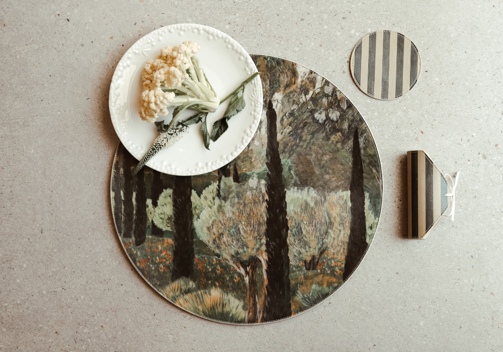 Olive Napkin Holder Set | Sunset Soiree by Lainy Hedaya