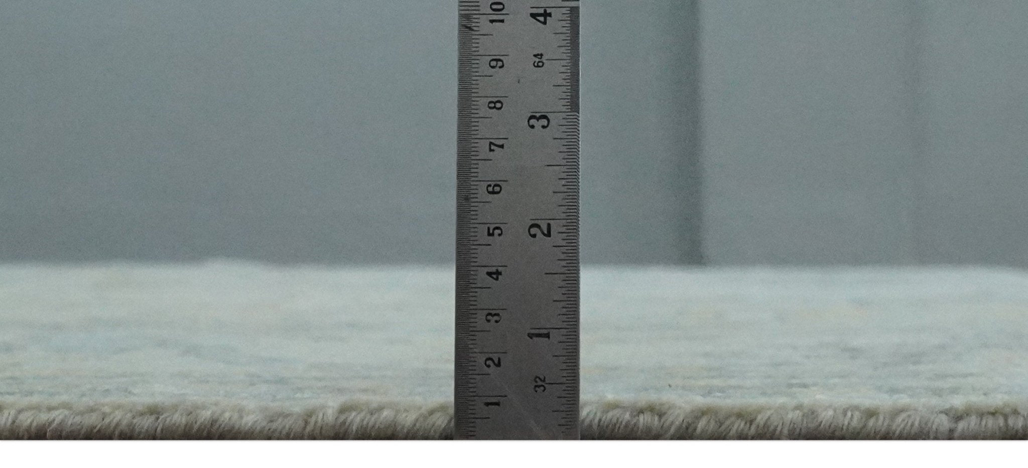 9x12 Hand Knotted Oriental Oushak Ivory, Charcoal and Yellow Wool Area Rug