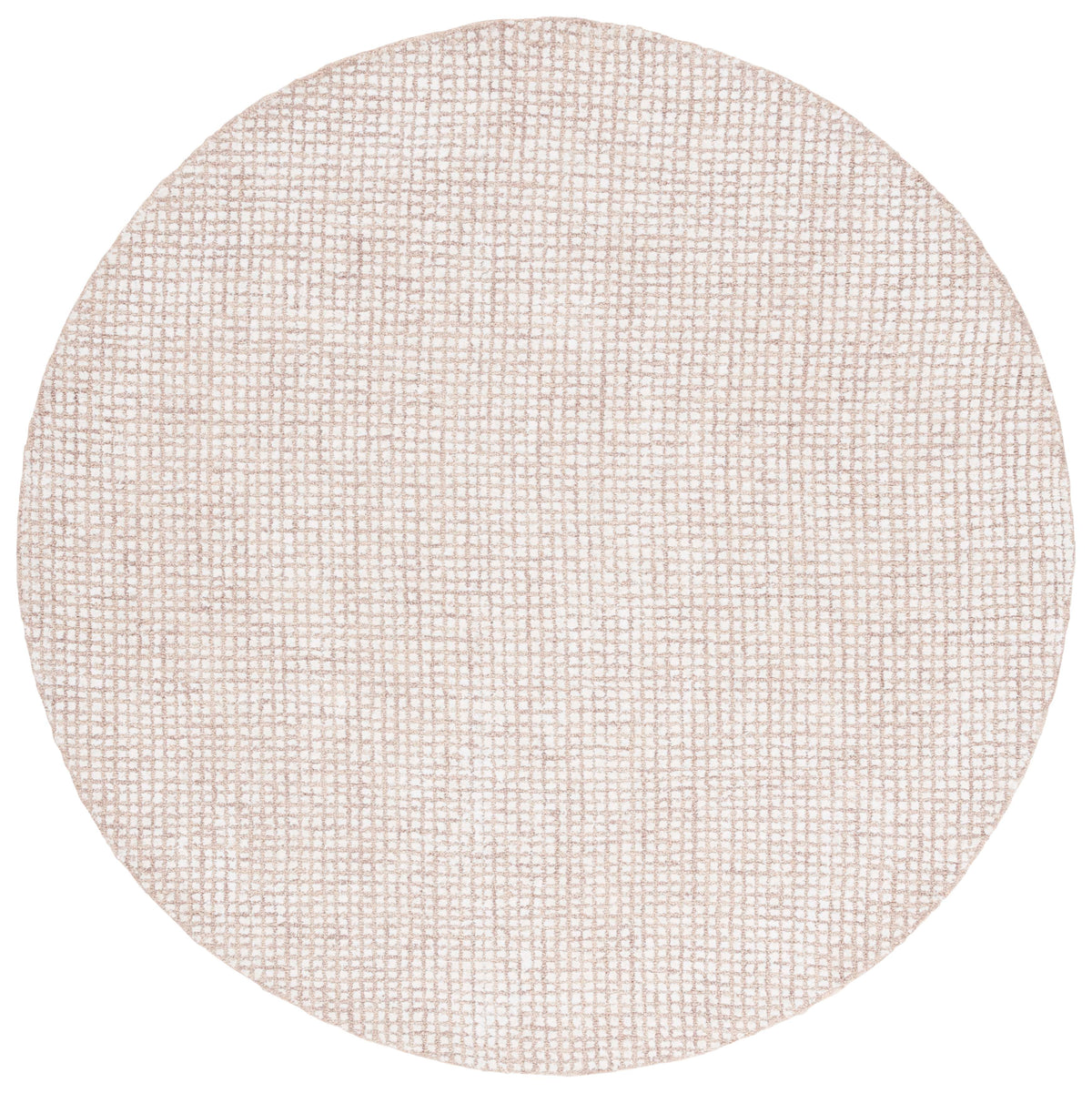 Abstract Modern Hand Tufted Area Rug in Ivory and Beige