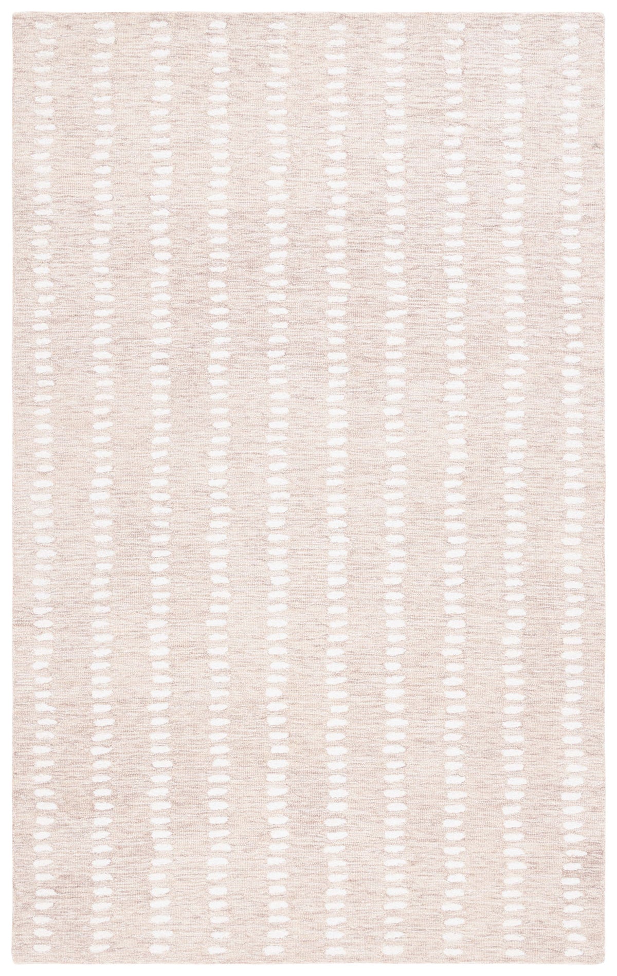Abstract Modern Hand Tufted Area Rug in Beige and Ivory