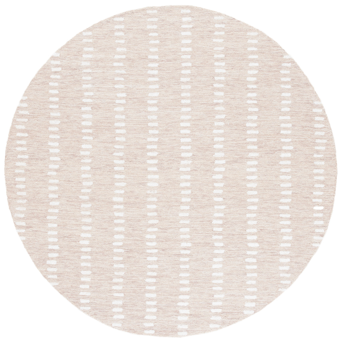 Abstract Modern Hand Tufted Area Rug in Beige and Ivory